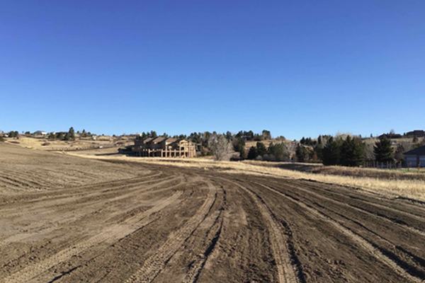 Graded flood attenuation area