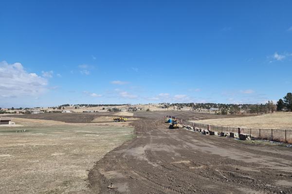 Overview of the completed site